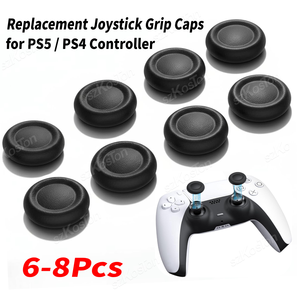 6-8 قطعة قبعات عصا التحكم البد - مراجعة Gaming Accessories Controller وسعره