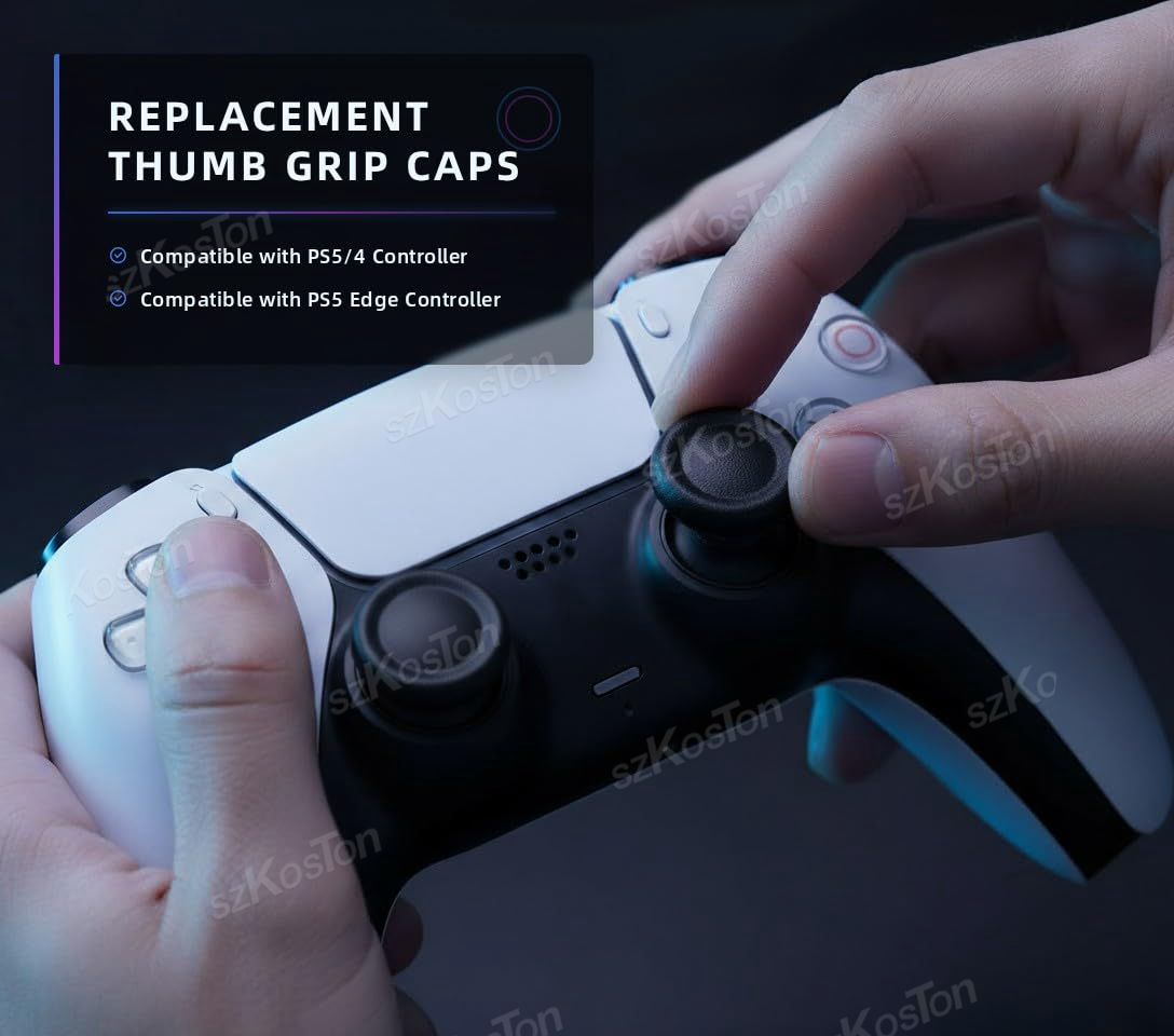 6-8 قطعة قبعات عصا التحكم البد - مراجعة Gaming Accessories Controller وسعره