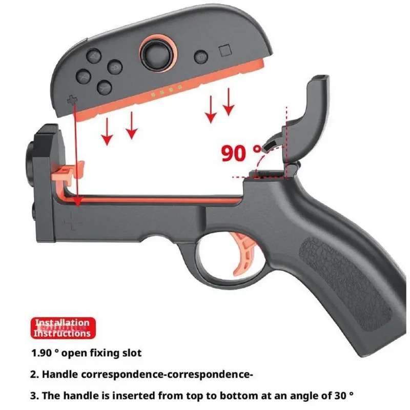 مقبض تحكم على شكل مسدس للألعاب - مراجعة Gaming Kit Accessories Nintendo Switch وسعره