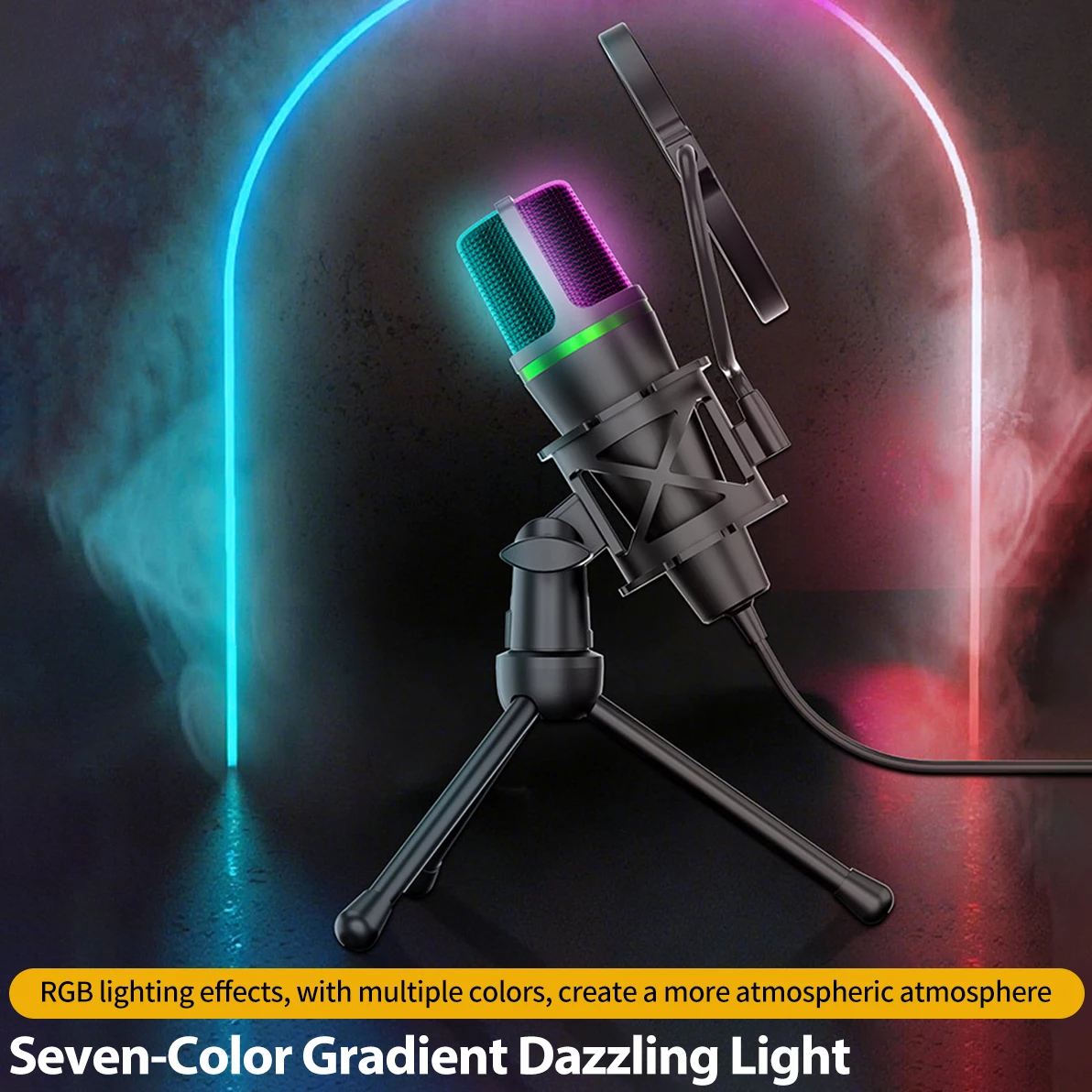 ميكروفون مكثف سلكي USB للكمبيو - مراجعة Gaming Accessories Rgb وسعره