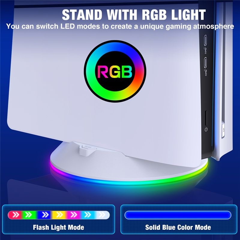 حامل عمودي AED7 مع إضاءة RGB ل - مراجعة Gaming Accessories Rgb وسعره