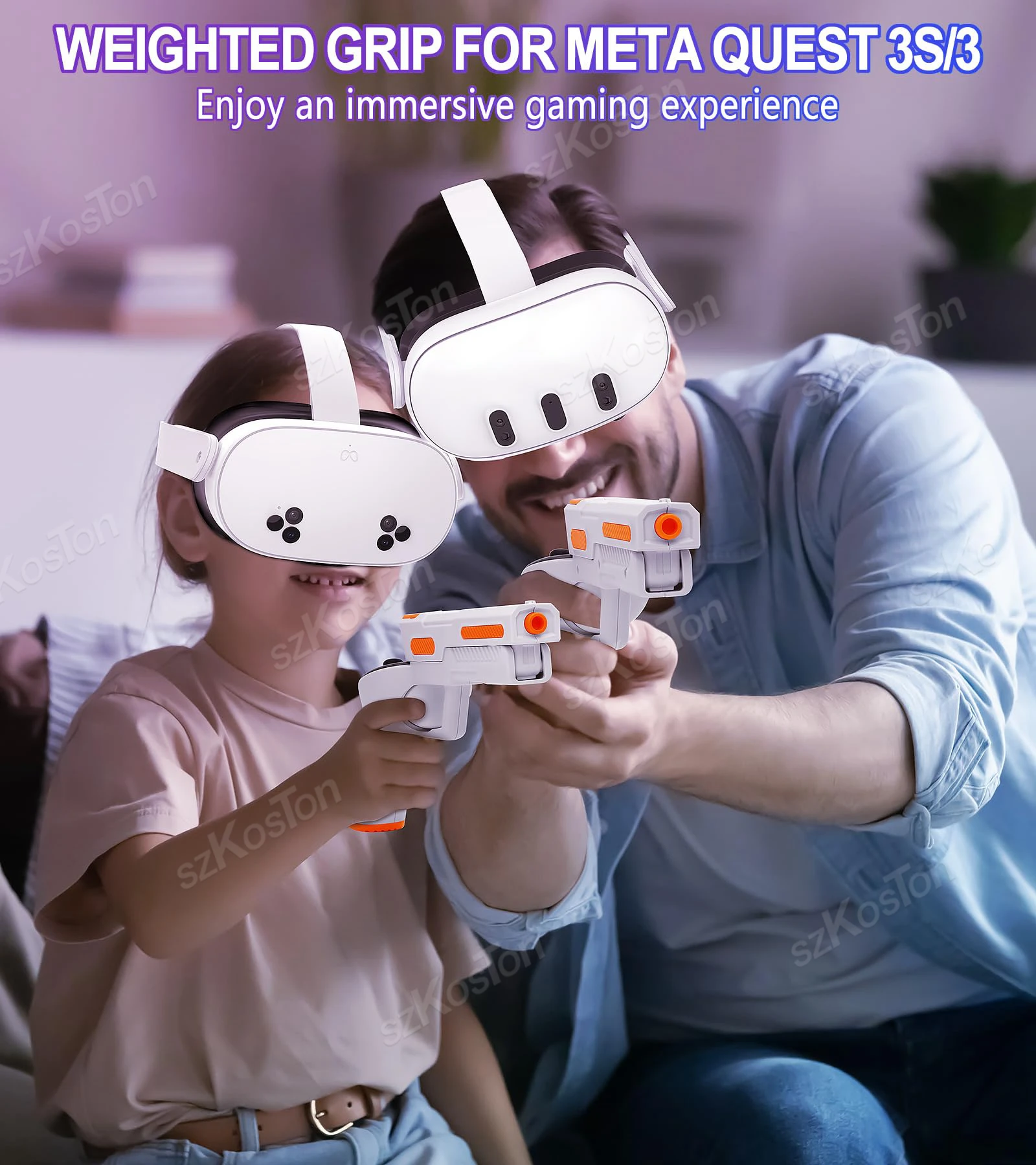 مقابض مسدس VR لوحدة تحكم Meta  - مراجعة Gaming Accessories Controller وسعره