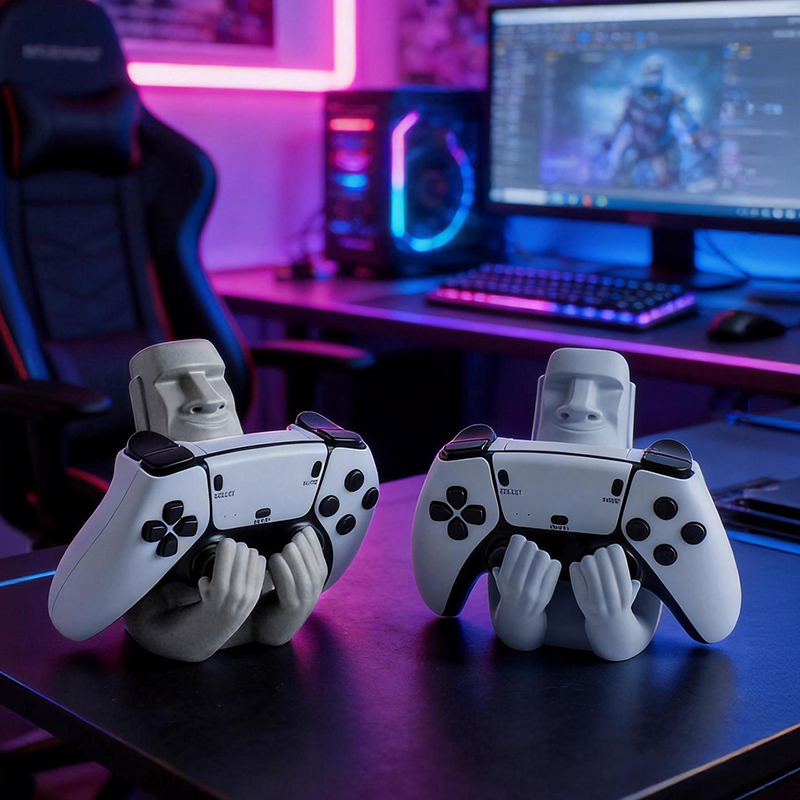 حامل وحدة تحكم على شكل تمثال م - مراجعة Gaming Accessories Rgb وسعره