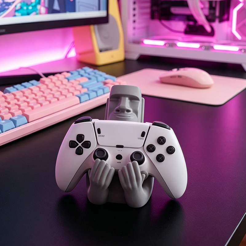 حامل وحدة تحكم على شكل تمثال م - مراجعة Gaming Accessories Rgb وسعره